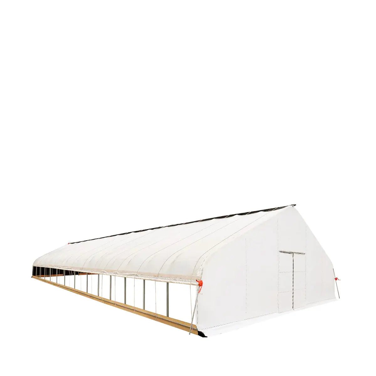 Pro Series 30’ x 60’ Light Deprivation Two Layer Cover Greenhouse Grow Tent, 6-mil Blackout Tarp and Clear Film, Cold Frame, Hand Crank Roll-Up Sides, Peak Ceiling Roof, TMG-GHD3060