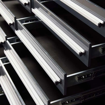 Pro Series 7-Ft 12-Drawer Workbench with Stainless Steel Top, Ball Bearing Double Slides & Casters, TMG-WB712