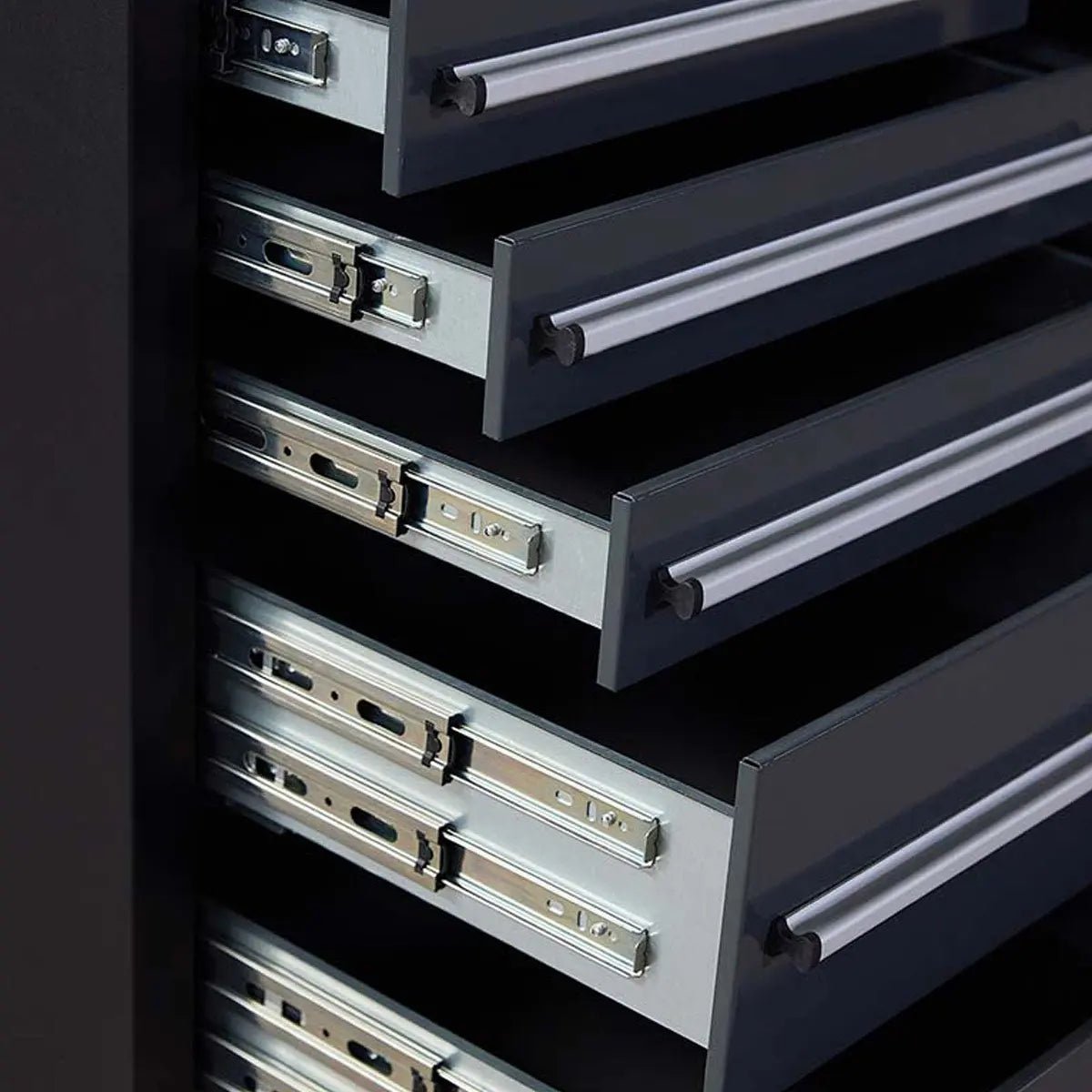 Pro Series 7-Ft 24-Drawer Workbench with Stainless Steel Top, Ball Bearing Double Slides & Casters, TMG-WB724