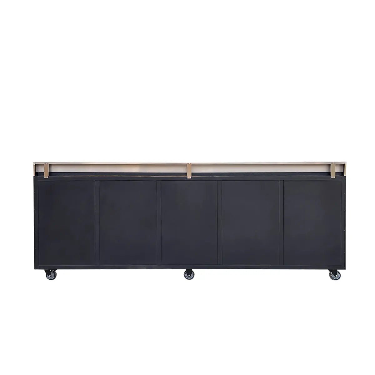 Pro Series 9′ 20 Drawer Stainless Steel Workbench, Ball Bearing Double Slides & Casters TMG-WB921S (Previously WB21DS)