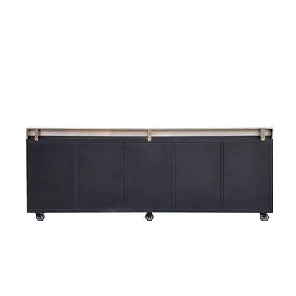 Pro Series 9′ 20 Drawer Stainless Steel Workbench, Ball Bearing Double Slides & Casters TMG-WB921S (Previously WB21DS)