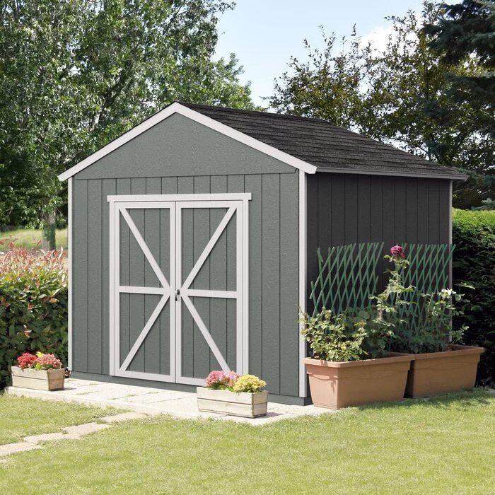 Rookwood 10 ft. W x 8 ft. D Solid + Manufactured Wood Storage Shed with Floor