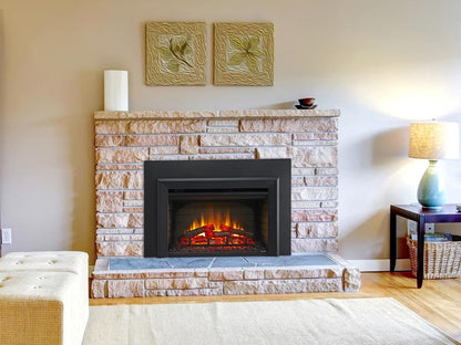 SimpliFire 30-In Electric Fireplace Insert with LED Flame and Multi-Color Ember Bed