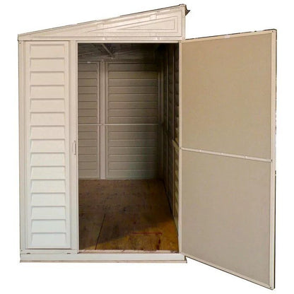 SideMate 4 ft. W x 8 ft. D Plastic Lean-To Storage Shed Installation Included