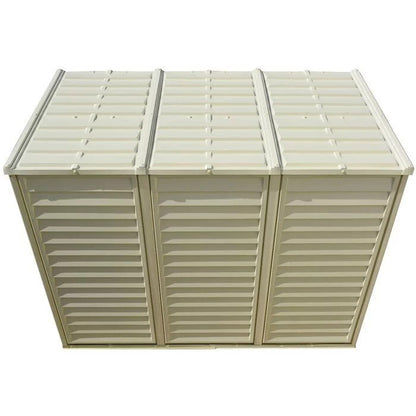 SideMate 4 ft. W x 8 ft. D Plastic Lean-To Storage Shed Installation Included