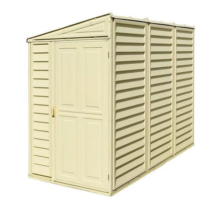 SideMate 4 ft. W x 8 ft. D Plastic Lean-To Storage Shed Installation Included