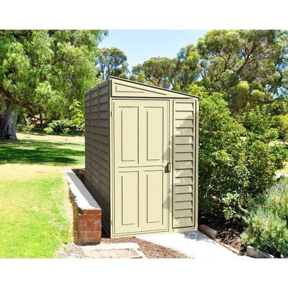 SideMate 4 ft. W x 8 ft. D Plastic Lean-To Storage Shed Installation Included