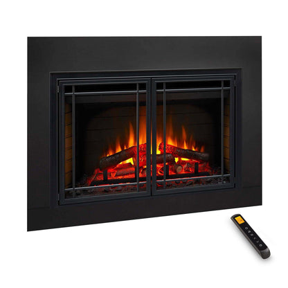 SimpliFire 30-In Electric Fireplace Insert with LED Flame and Multi-Color Ember Bed
