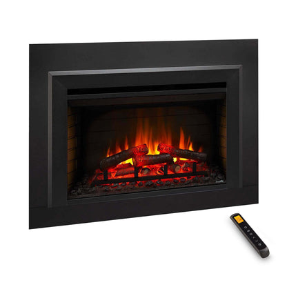 SimpliFire 30-In Electric Fireplace Insert with LED Flame and Multi-Color Ember Bed
