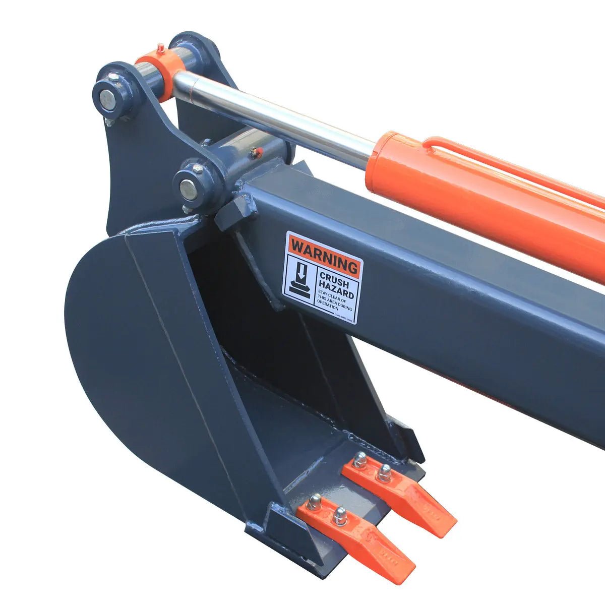 Skid Steer Backhoe Attachment, 12″ Bucket Included, 30-60 HP Carriers, 59″ Digging Depth, TMG-SBH45