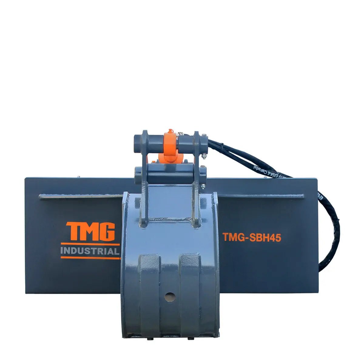 Skid Steer Backhoe Attachment, 12″ Bucket Included, 30-60 HP Carriers, 59″ Digging Depth, TMG-SBH45