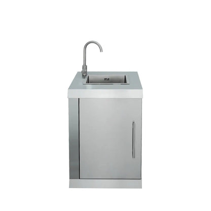 Stainless Steel Outdoor Kitchen, 6 Main Burners, Rear Burner, Side Burner, Integrated Sink & Refrigerator, CSA/CE Certified, TMG-LKS08