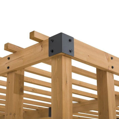 SummerCove 10.5 ft. x 10 ft. Cedar Wood Pergola with Adjustable Hanging Planters