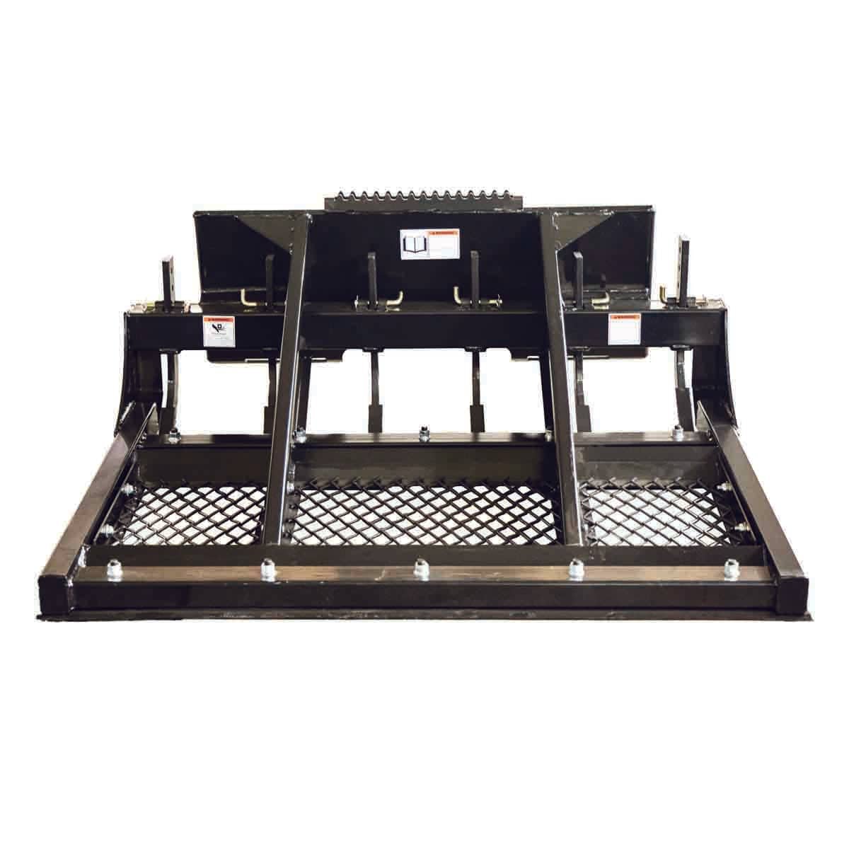 60″ Skid Steer Land Plane, Adjustable & Reversible Scarifier Teeth, Bolt-On Cutting Blades, Removable Sift Screen TMG-SLP60