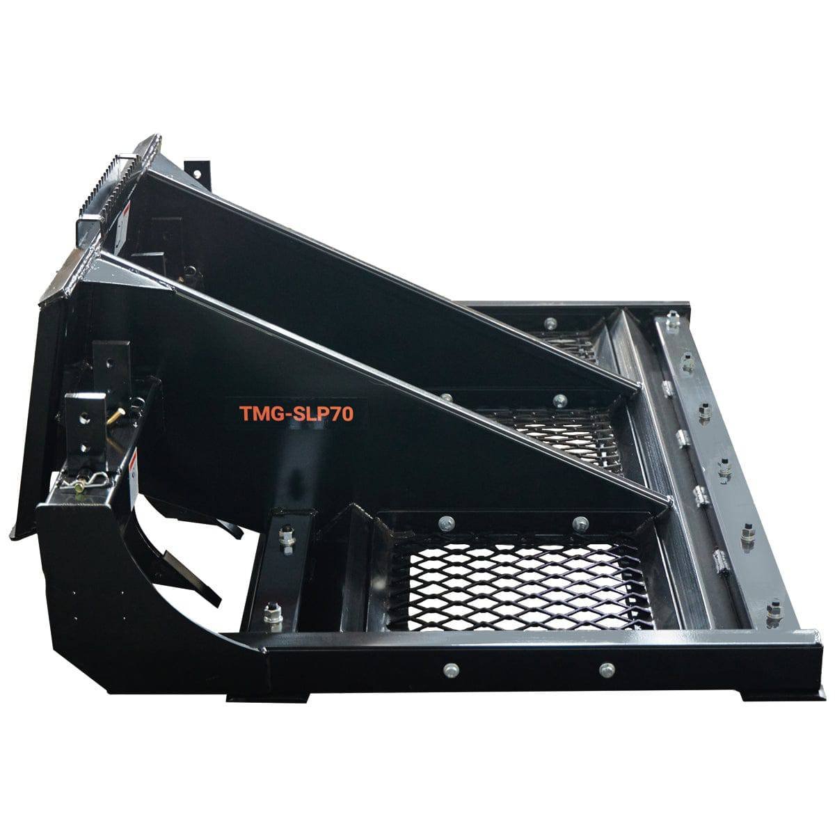 72″ Skid Steer Land Plane, Adjustable & Reversible Scarifier Teeth, Bolt-On Cutting Blades, Removable Sift Screen, TMG-SLP70