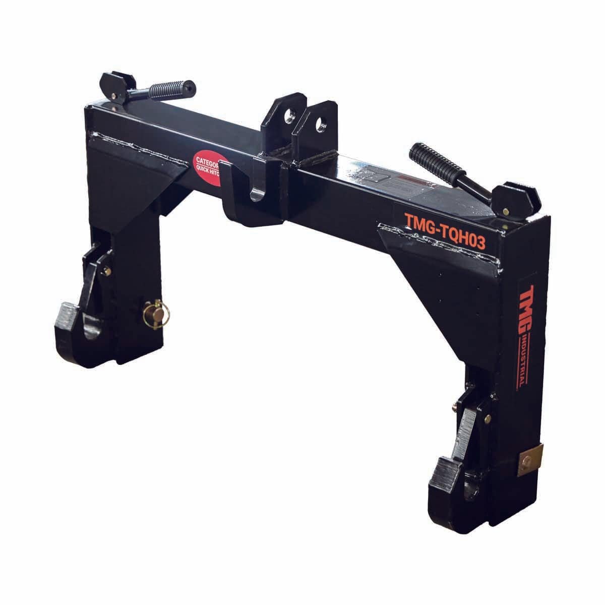 Tractor 3-Point Quick Hitch, 3600 Lb Capacity, CAT 2 Hook-Up, 90 HP Tractor, ASAE Specifications, TMG-TQH03