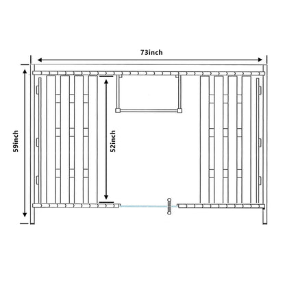 TMG LIVING Outdoor White Pine Barrel Sauna, Three Person, Tempered Glass Door, TMG-LSN41