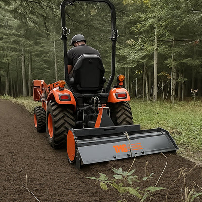 48″ 3-Point Hitch Rotary Tiller, 18-30 HP Sub-Compact, 3-½” Tilling Depth, PTO Shaft Included, Category 1 Hookup, TMG-RT120