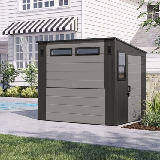 Suncast 8 ft. x 7 ft. Cabana Entertainment Shed BMCB8730T