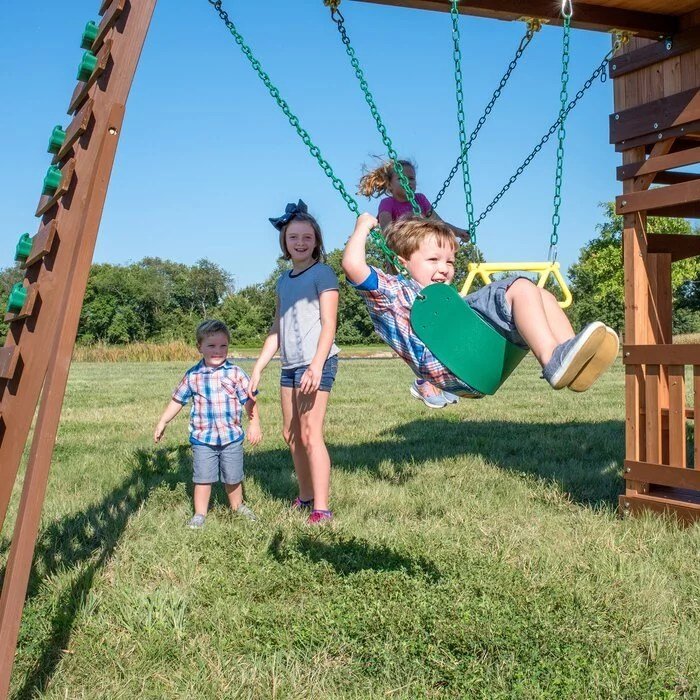 Woodridge Elite All Cedar Wooden Swing Set