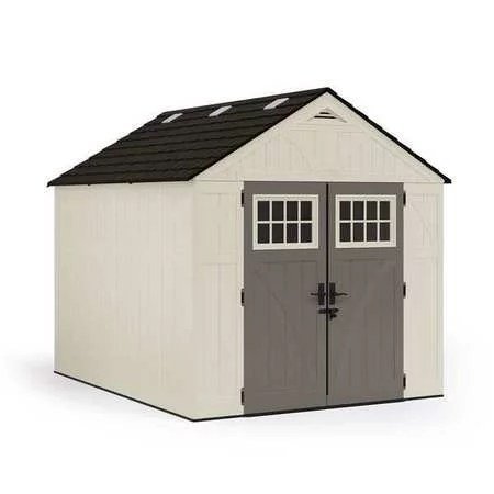 Suncast  8-ft x 10-ft Tremont Gable Resin Storage Shed (Floor Included)