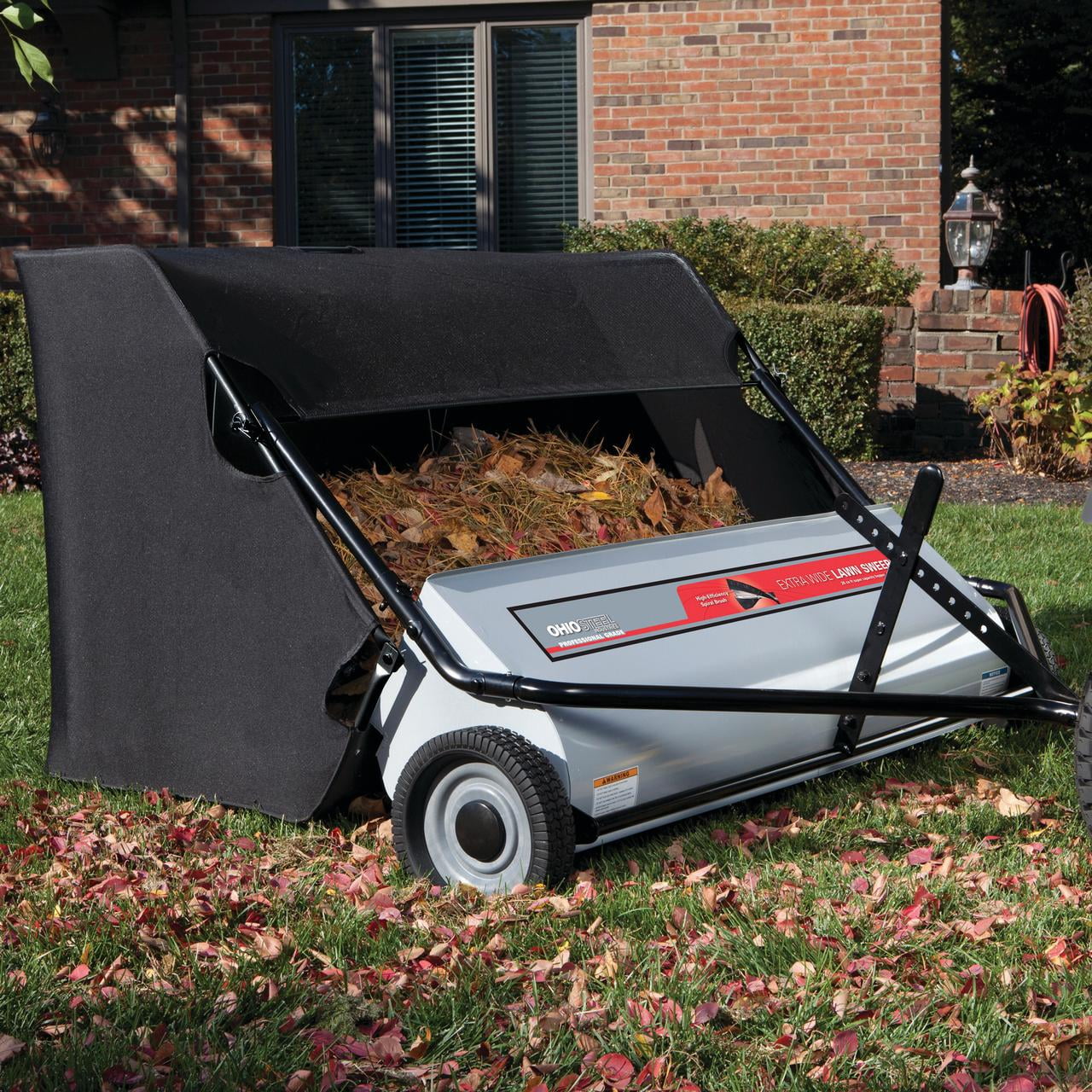 Ohio Steel 42″ Tow Behind Lawn Sweeper, 22 cu. ft. Hopper