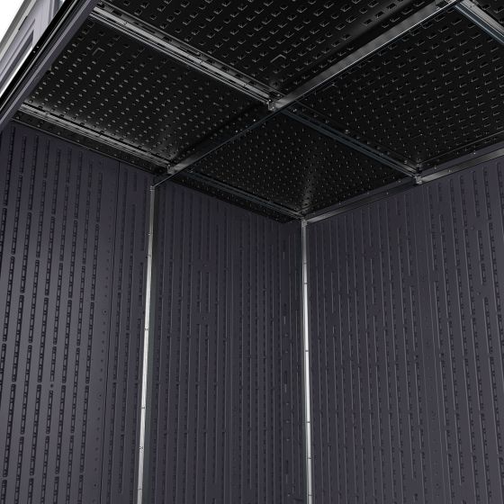 Suncast Modernist® 8 ft. x 7 ft. Dual Barn Door Storage Shed