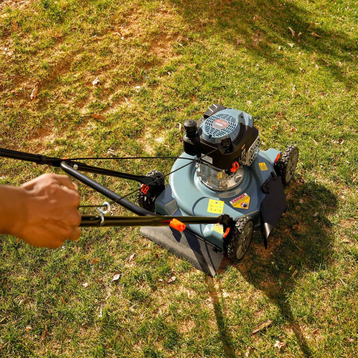 SENIX 18 in. Gas Push Lawn Mower, 144cc 4-Cycle with Side Discharge