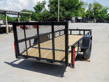 5×12 Powder Coated Dovetail Utility Trailer 3500lb Axle