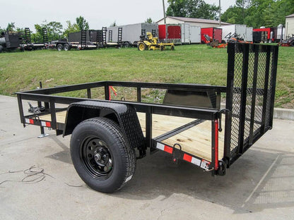 5×8 Powder Coated Dovetail Utility Trailer Single 3,500lb Axle