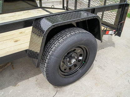 5×8 Powder Coated Dovetail Utility Trailer Single 3,500lb Axle