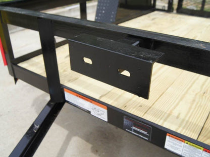 5×8 Powder Coated Dovetail Utility Trailer Single 3,500lb Axle