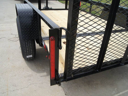 5×8 Powder Coated Dovetail Utility Trailer Single 3,500lb Axle