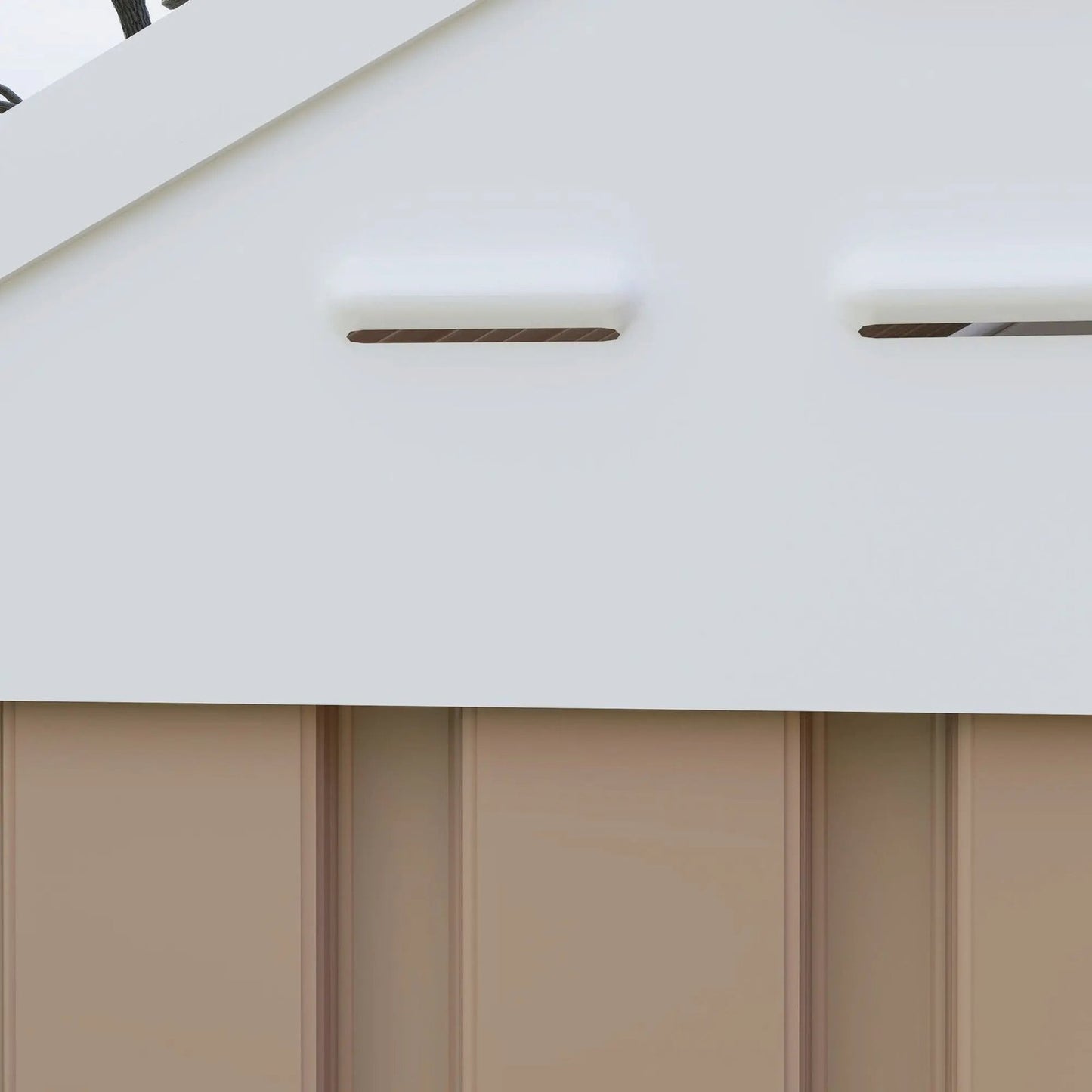 8′ x 6′ Metal Garden Storage Shed, Extra Large Tool Storage, Doors, Window, and Air Vents, Brown, DOBA-MS86