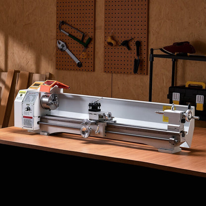 Metal Lathe Machine 8.7 x 39 in Precision Bench Power Metal Lathe Automatic Feed