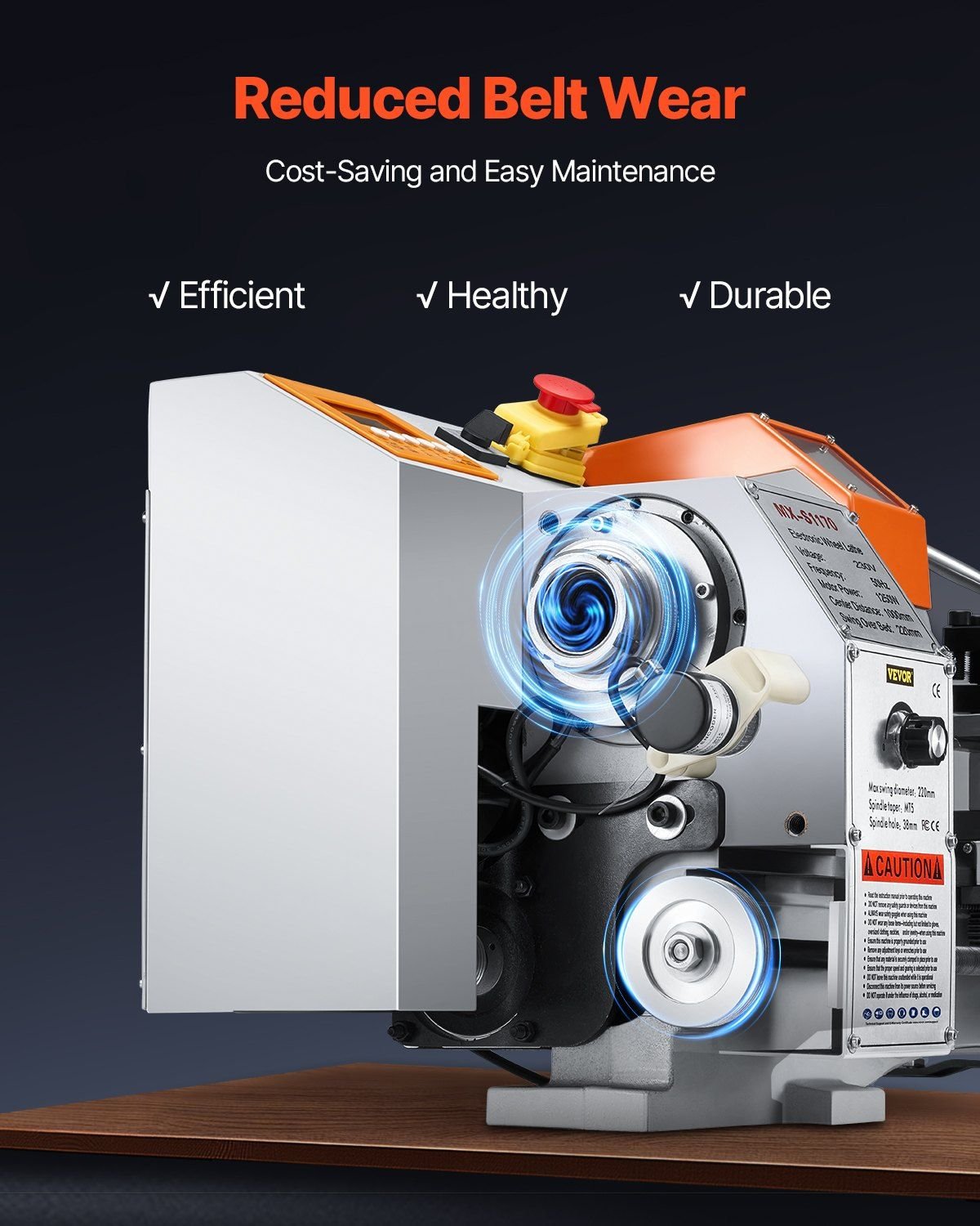 Metal Lathe Machine 8.7 x 39 in Precision Bench Power Metal Lathe Automatic Feed