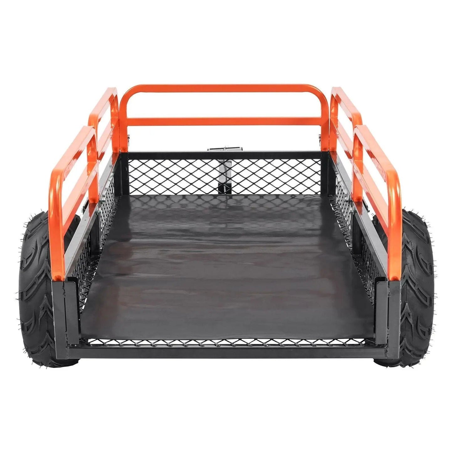1500 lbs Steel Dump Trailer, 15 Cu. Ft Capacity, Removable Sides, Tow Behind for Mowers/Tractors/ATV, DOBA-DT1500