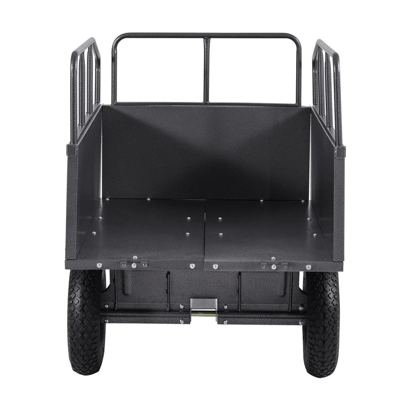 600 lbs Steel Dump Cart, 17 Cu. Ft Capacity, Heavy-Duty Tow Behind for ATV/UTV, DOBA-DC600