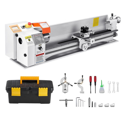 Metal Lathe Machine 8.7 x 39 in Precision Bench Power Metal Lathe Automatic Feed