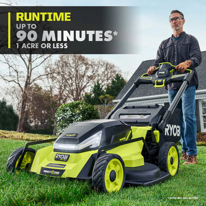 RYOBI 80v Hp brushless 30″ self-propelled dual-blade lawn mower kit