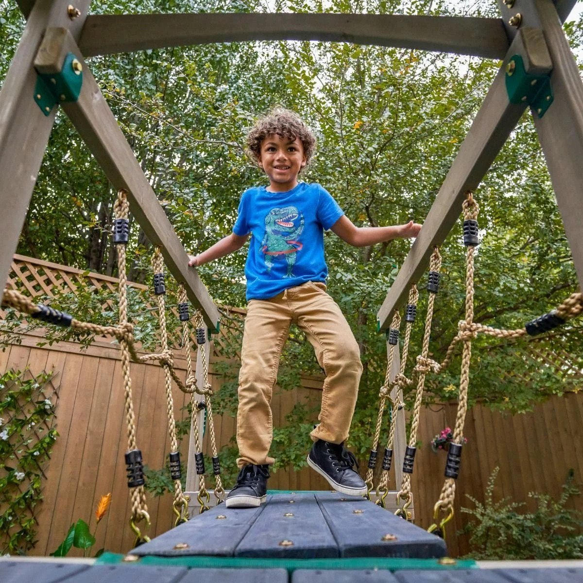 KidKraft Gladiator Quest Swing Set Gray