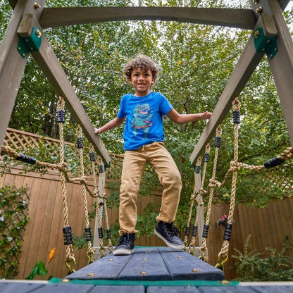 KidKraft Gladiator Quest Swing Set Gray