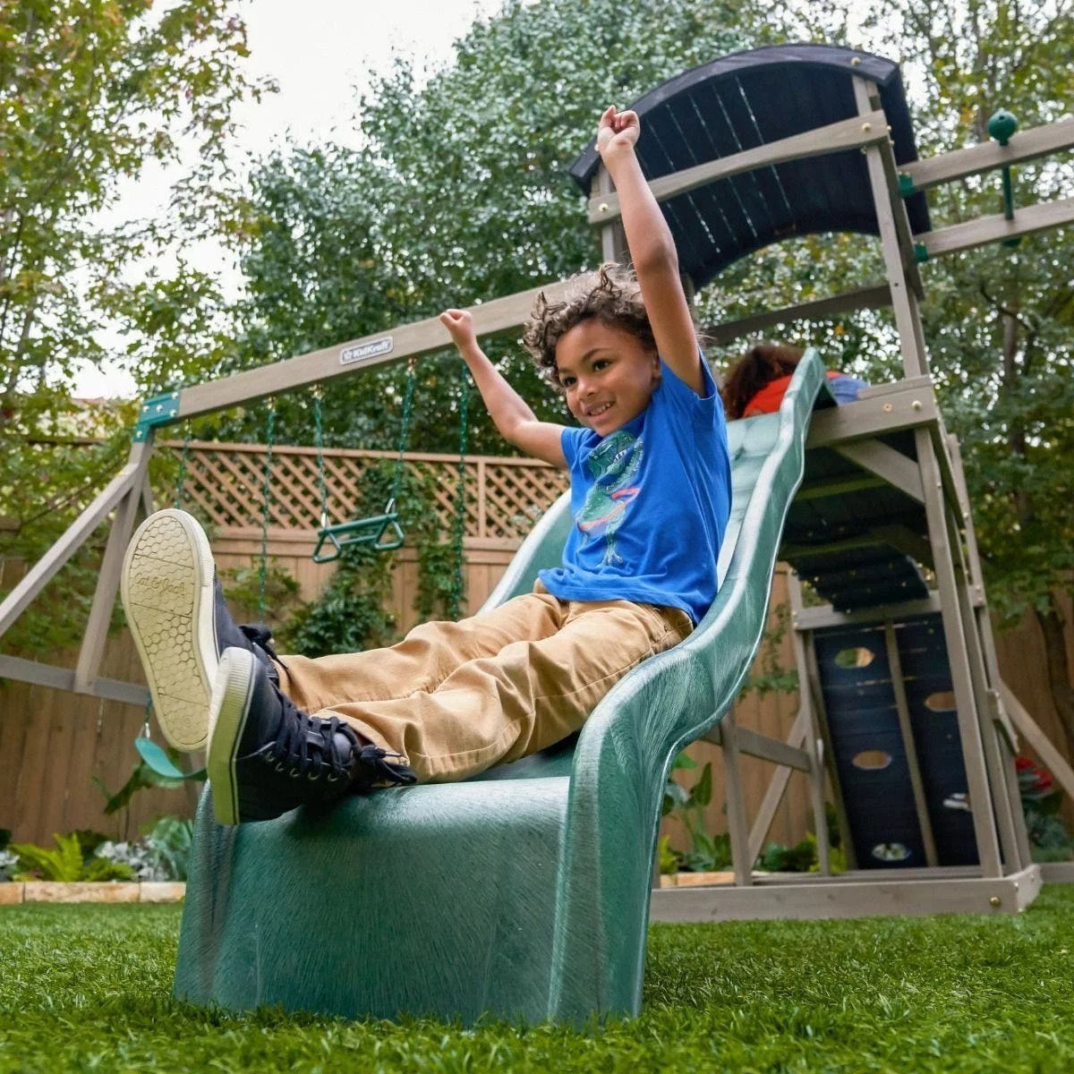 KidKraft Gladiator Quest Swing Set Gray