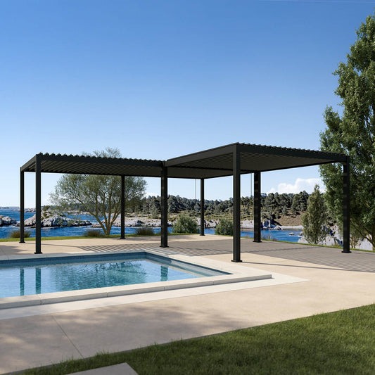 MIRADOR INFINITE 24’x24′ (L) SHAPE PERGOLA