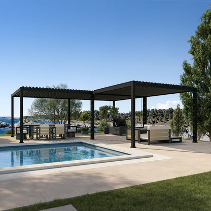 MIRADOR INFINITE 24’x24′ (L) SHAPE PERGOLA