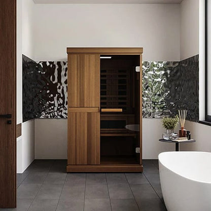 Finnmark FD-4 Trinity 2-Person Infrared & Steam Sauna with Red Light and Traditional Heat