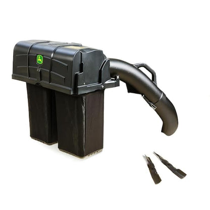 John Deere 42-inch Twin Bagger for 100 Series Tractors – Fast, Easy Attachment