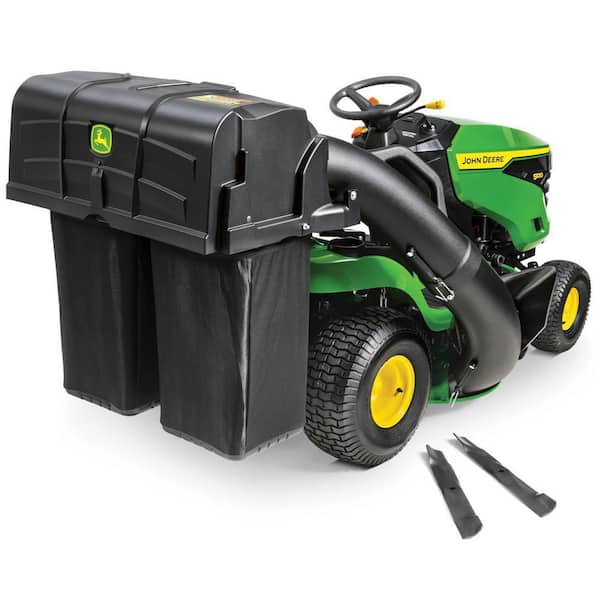 John Deere 42-inch Twin Bagger for 100 Series Tractors – Fast, Easy Attachment