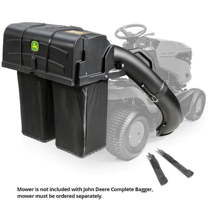John Deere 42-inch Twin Bagger for 100 Series Tractors – Fast, Easy Attachment