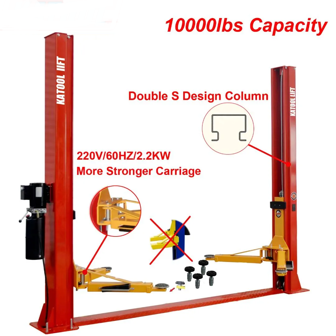 Vehicle Lift | Two Post | 10,000 lbs | Katool H100